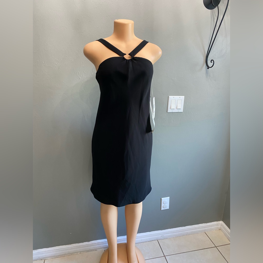 Evan Picone Black Strapless Dress